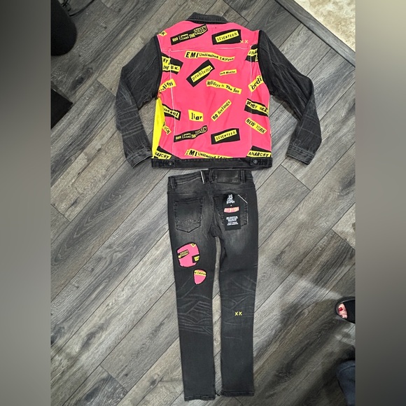 Cult of Individuality Sex Pistols denim jacket. one sz vest rock rocker Bollocks - Picture 8 of 9